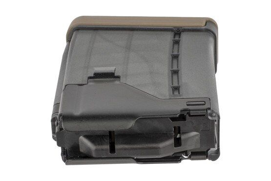 Lancer Systems 300 BLK AR 15 magazine is a translucent hybrid with steel feed lips and smoke body for weight and reliability